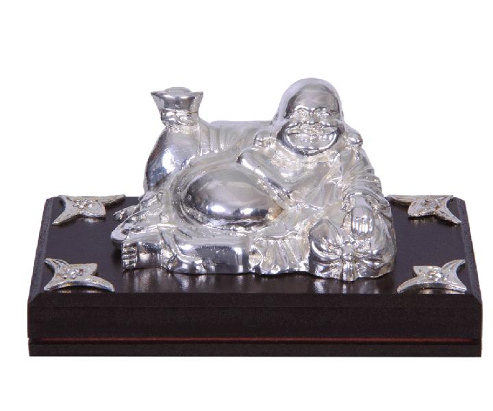 Jack Jewels Silver Plated Buddha Statue, for Workship, Decoration Gift Item
