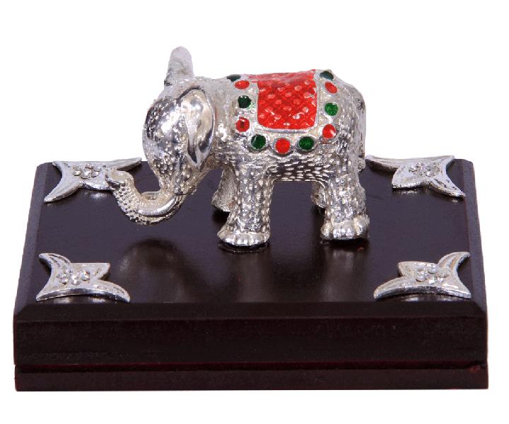 Jack Jewels Silver Plated Elephant, for Workship, Gift Item, Decoration.
