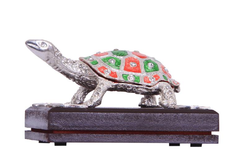 Jack Jewels Silver Tortoise with Meenakari
