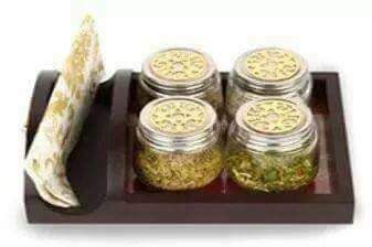 Jar with Serving Tray, Feature : Eco-Friendly, Stocked