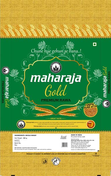 Maharaja Gold Premium Rawa 50kg, for Suitable making idli