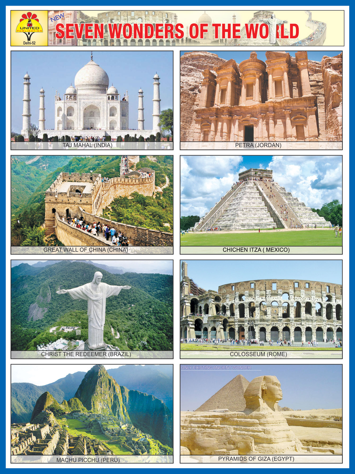 7 Wonders Of The World Pictures With Names