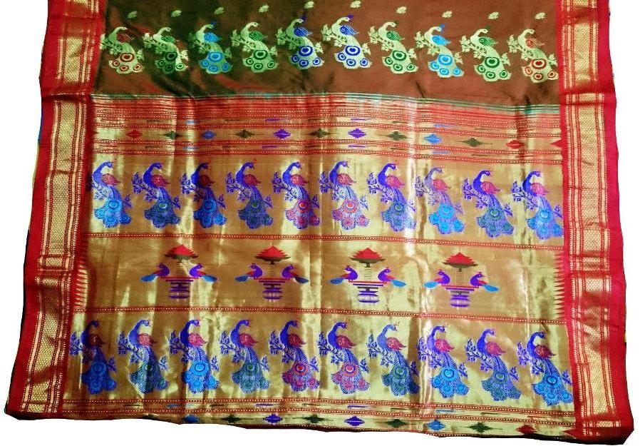 Double Pallu Paithani Silk