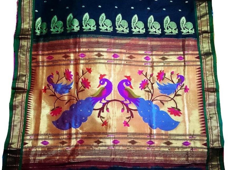 Yeola Paithani Silk Saree Big Mor