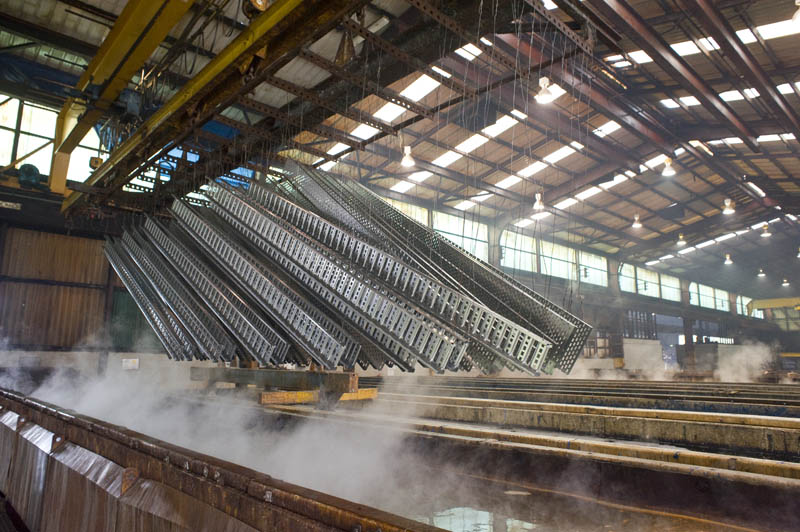 Hot dip galvanising plant