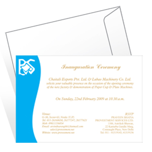 Invitation Cards (Screen Printing)