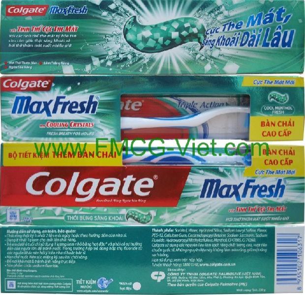 Colgate Maxfresh Cooling Crystals Cool Menthol Fresh 230g