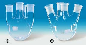 CORNSIL® 3 Neck Glass Flask, Size : 15-20mm, 20-25mm