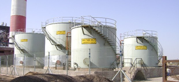 Oil Handling System With Storage Tanks