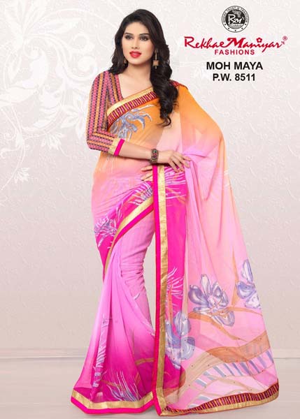 RekhaManiyar Fashions Chiffon Fancy Printed Saree 8511