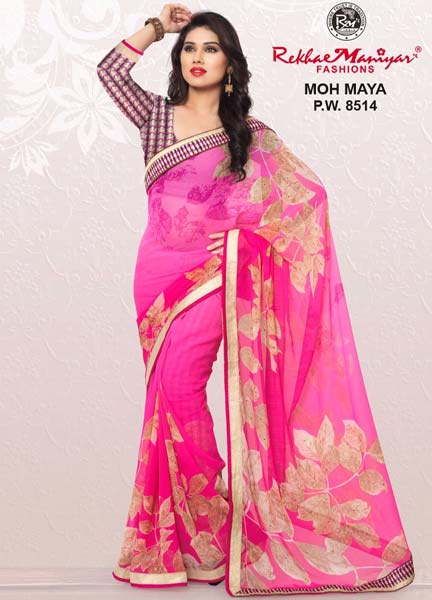 RekhaManiyar Fashions Chiffon Fancy Printed Saree 8514