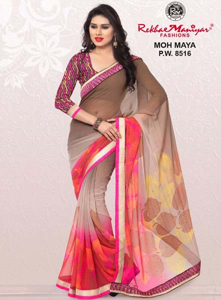 RekhaManiyar Fashions Chiffon Fancy Printed Saree 8516