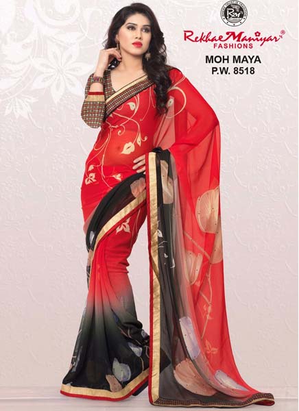 RekhaManiyar Fashions Chiffon Fancy Printed Saree 8518