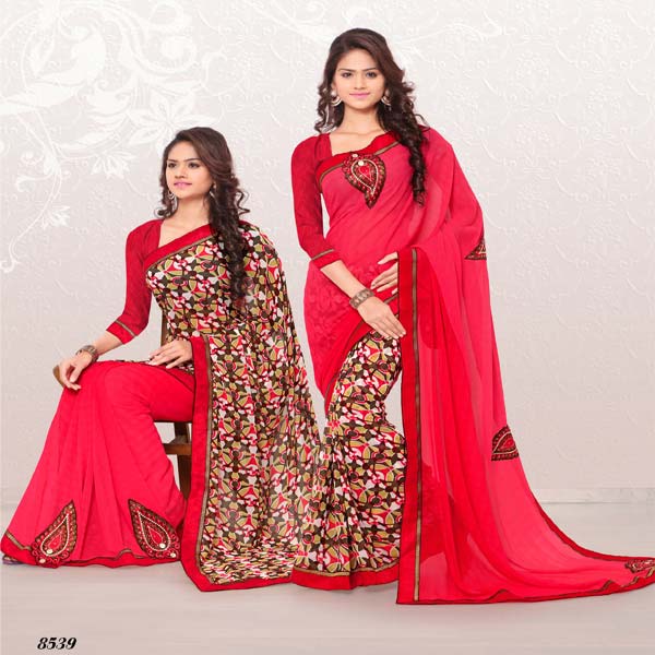 RekhaManiyar Fashions Designer Reversable Sari 8539