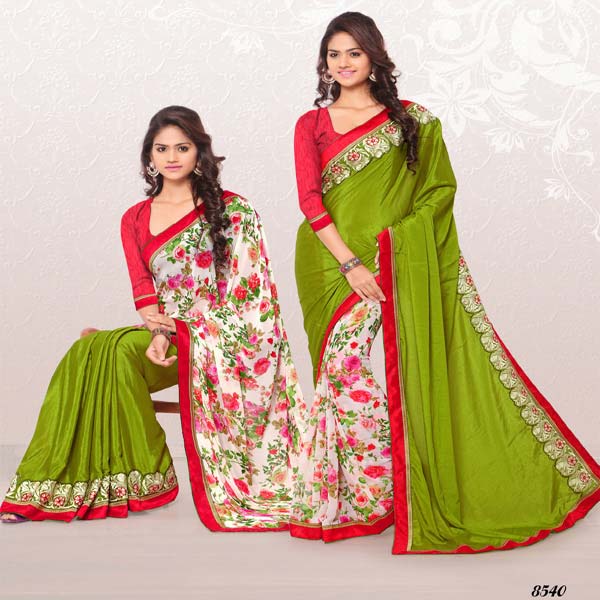 RekhaManiyar Fashions Designer Reversable Sari 8540