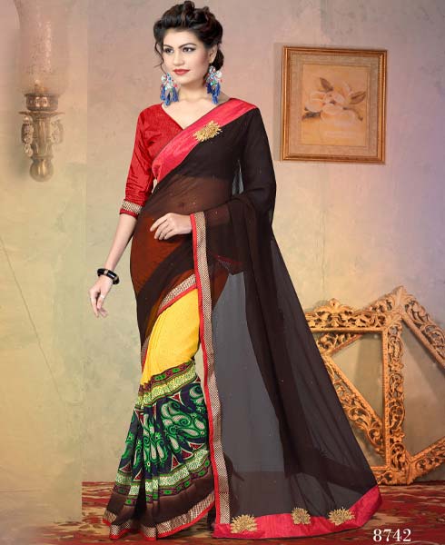 RekhaManiyar Fashions Party Wear Catalog Saree 8742