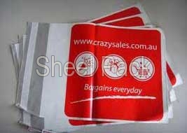 Rectangular LDPE Tamper Evident Courier Bags, for Packing Use, Pattern : Printed