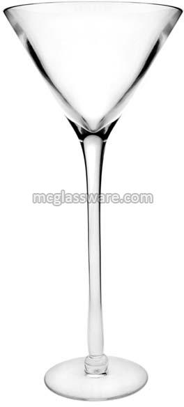 24 Inch Height Glass Vase Martini For Table Centerpieces