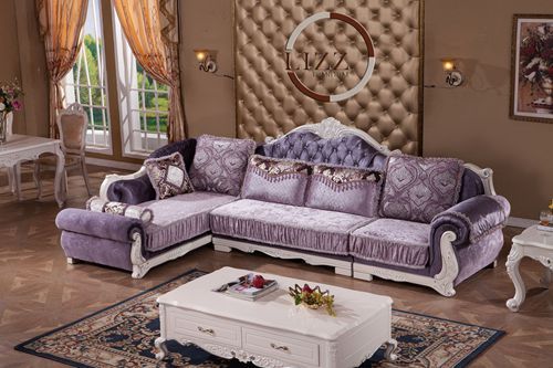 Lizz Antique Style Sectional Sofa - Traditional Style Sectional Sofa Lizz Antique Style Sectional Sofa - Traditional Style Sectional Sofa