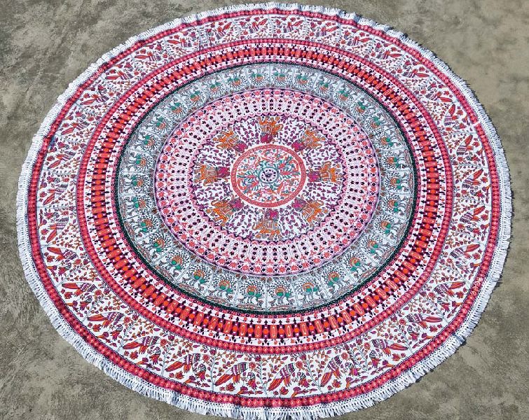 Beautiful Indian Mandala Hippie Round Tapestry Beach Throw Towel