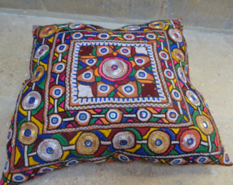 Indian Banjara Handmade Square Cushion Cover