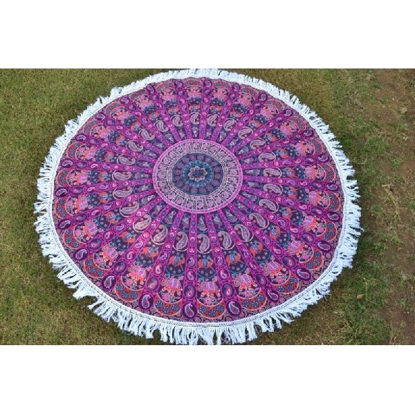 Gypsy Mandala Round Tapestry Handmade Beach Throw Towel