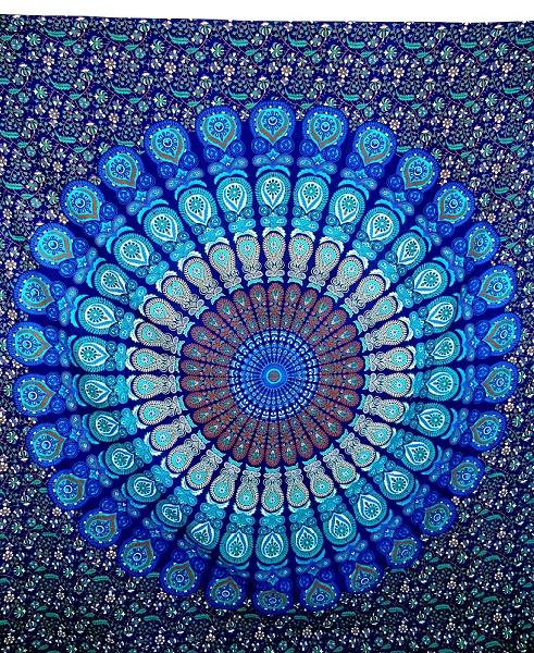 Indian Dorm Mandala Tapestry Cotton Bedsheet