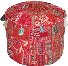 Hippy Indian Handmade Banjara Cotton Pouf Cover