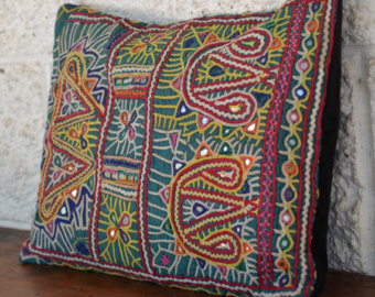 Indian Banjara Square vintage Cushion Cover