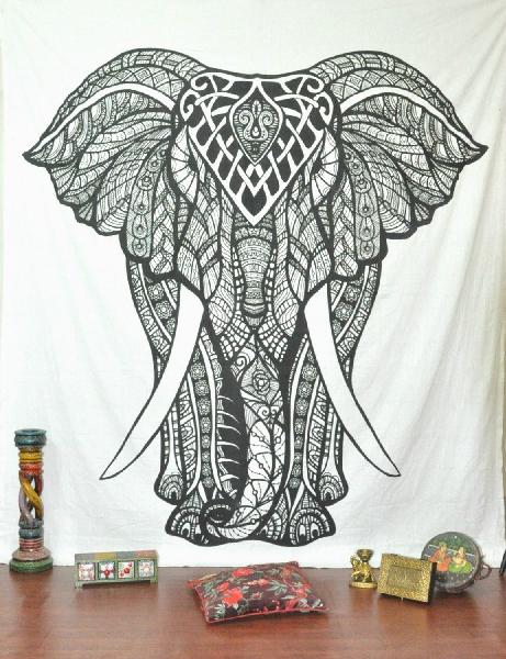Cotton Mandala Tapestry Wall Decor, Technics : Handmade