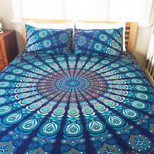 Mandala Tapestry Hippie Duvet Cover, Size : 54x 89 inch