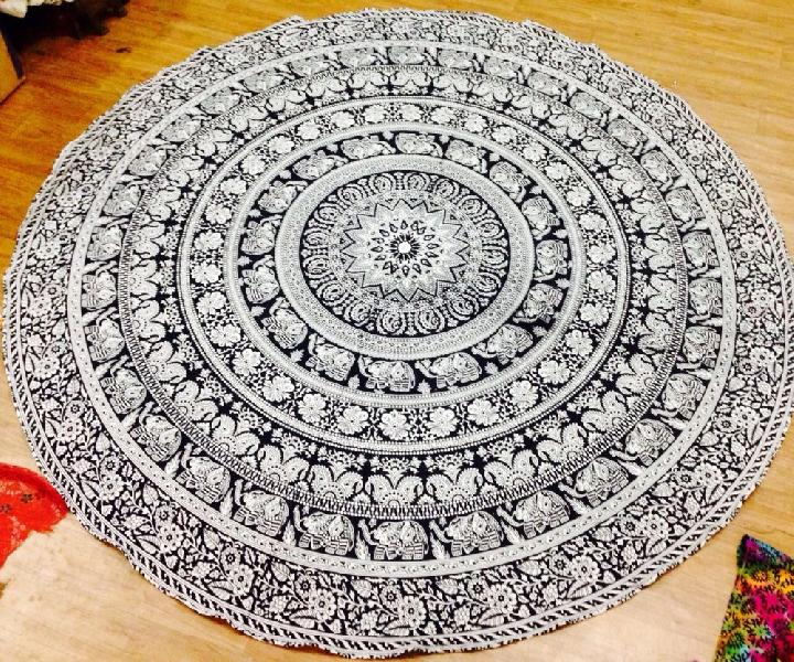 Round Tapestry Yoga Mat