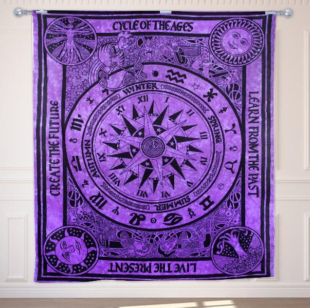 Sun and Moon Print Tapestry Dorm Hippie Wall hanging