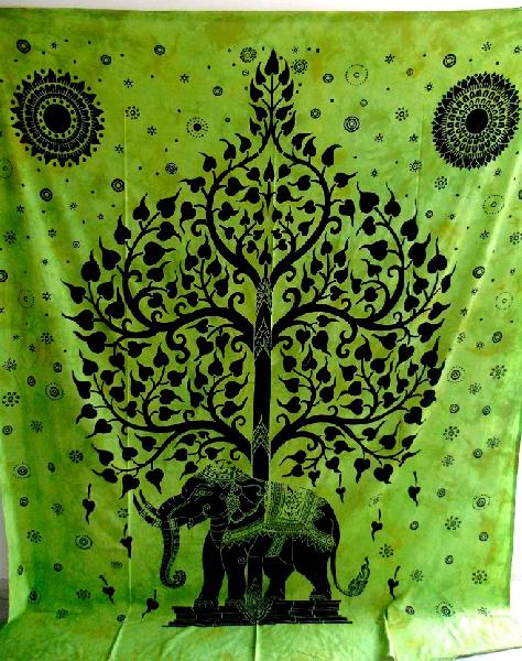 Indian Mandala Tapestry Wall Hanging, Technics : Handmade