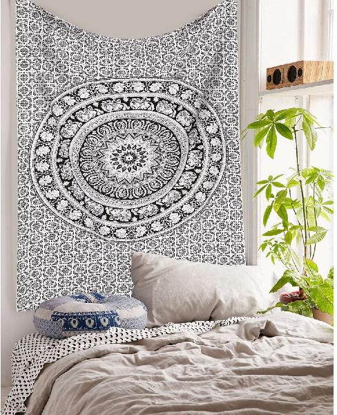 RAJASTHAN FASHIONS MANDALA Cotton decorative tapestry wall hangings, Technics : Handamde