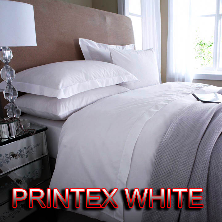 Printex White Bed Sheet