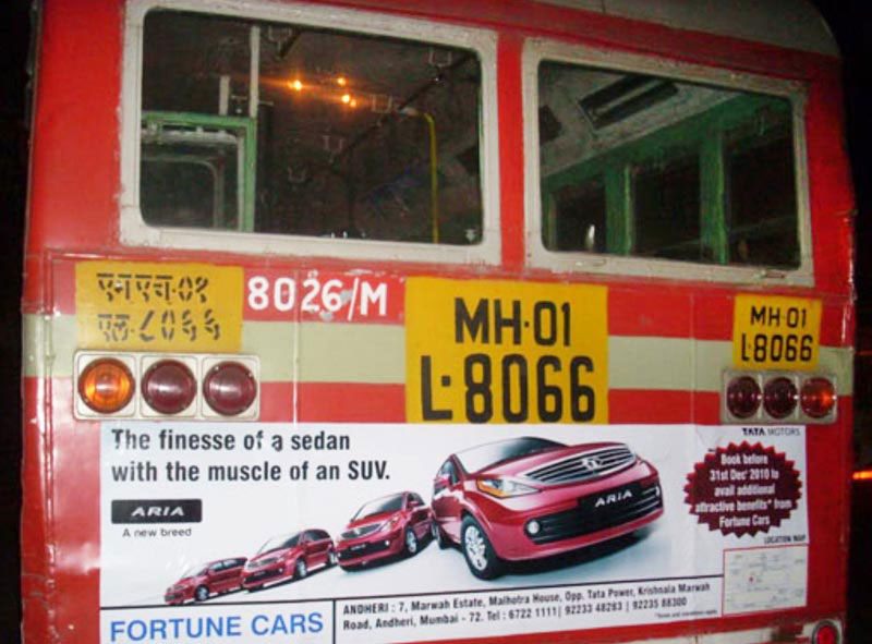 Bus Back Panel Advertising