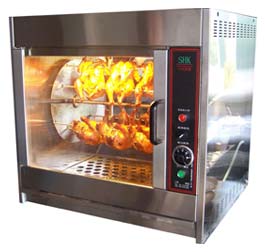 chicken rotary grill machine
