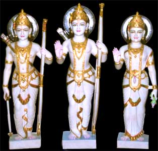Marble Ram Laxman Sita Statues