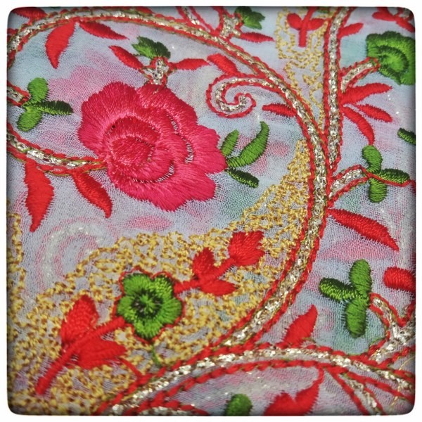 Embroidered Flower Georgette