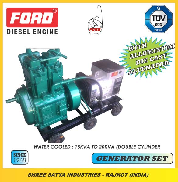 Water Cooled Double Cylinder Generator Set