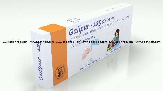 GALIPAR 125 Acetaminophen Suppositories USP 125 mg