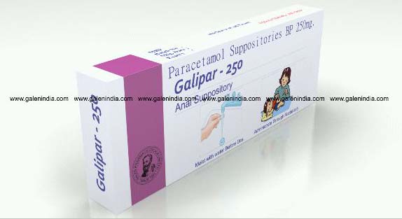 GALIPAR-250 Acetaminophen Suppositories USP 250 mg