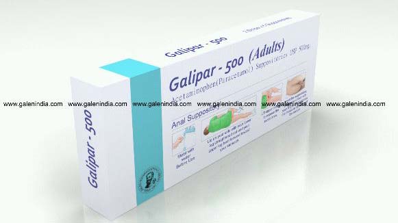 GALIPAR 500 Acetaminophen Suppositories USP 500 mg