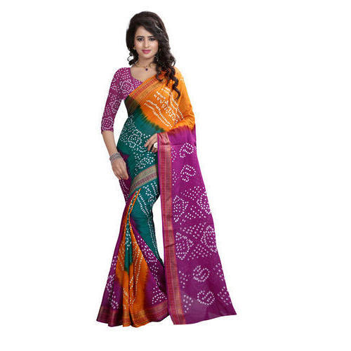 Multicolor Bandhani Sarees