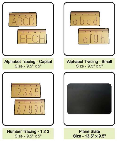 Wooden Alphabet Board Tracing