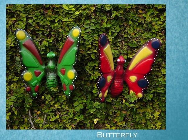 Printed Clay Garden Butterfly Sculpture, Style : Antique