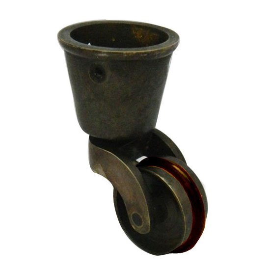 Solid Brass Round Cup Caster