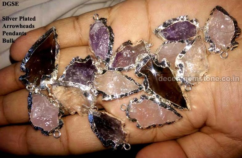 Natural Non Polished Agate Stone Arrowheads, for Jewellery Use, Feature : Durable, Scratch Resistance