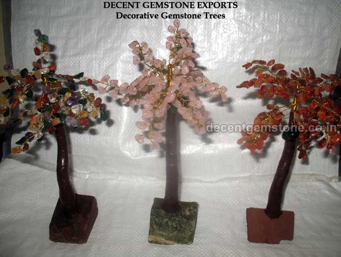 Non Polished Decorative Gemstone Tree, Size : 0-25mm